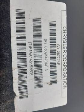 P05091470ac Dodge 644.ch2r15 2015 Charger Beats Subwoofer