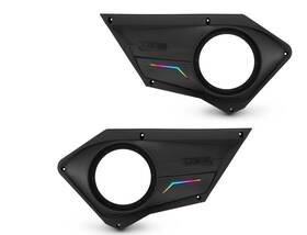 Ds18 Rzr-profd8 Polaris Rzr Front Door Panels For 8 Inch Speakers With Digital Led Lighting