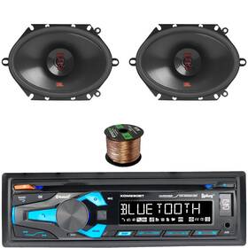 Xdm290bt Dual-jbl 709016549373 Electronics Single Din Mp3 Receiver 2x 6x8 Inch 250w Speakers Wire