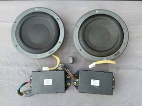 9204655 Dynaudio Volvo Oem 9 Inch Subwoofer Kit Complete 2004 Subs Switch Crossovers