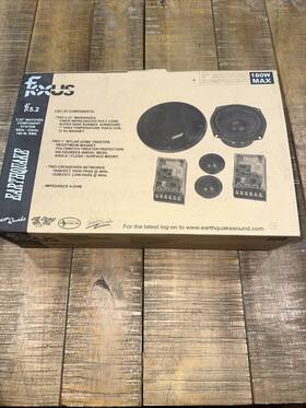 Fs.5.2 Earthquake Fc5.2 Rare Vintage New Sound Focus 5.25 Inch Speaker System Untested