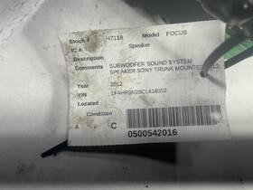 3419542 Ford Used Speaker Fits 2012 Focus Grade C