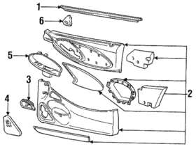 F4zz-18979-c Ford Genuine Speaker Grille