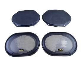 F85f-18808-aa Ford 1997-2004 F150 Pickup Speakers With Grille Oem W Planet Audio Mesh Grills