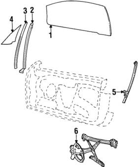 F8rz-6320564-aa Ford Genuine Weatherstrip Seal