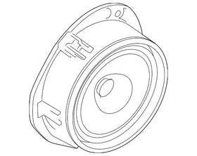 Kb3z-18808-ga Ford Genuine Rear Dr Speaker