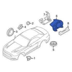 Ford Kr3z-18808-af Genuine Speaker