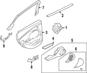 Lj8z-18978-be Ford Genuine Speaker Grille Lj8z18978be