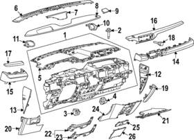 Lj8z-18978-cb Ford Genuine Speaker Grille