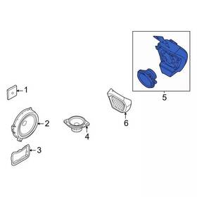M2dz-18808-aa Ford Genuine Rear Speaker