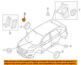 Ds7z-18808-e Ford Oem 15-16 Edge Sound System-tweeter Ds7z18808e