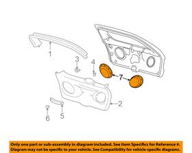 Yf1z-18978-aaa Ford Oem Liftgate Tailgate Hatch-speaker Cover Grille Grill Right Yf1z18978aaa