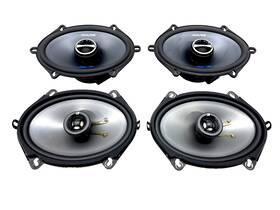 Sps-517 Ford 2004 2008 F-150 Front Rear Alpine Kicker Audio Speaker Set Of 4 Oem