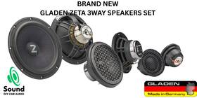 Zeta165 Gladen Zeta 3-way Component Speakers Set-sound Quality-warranty