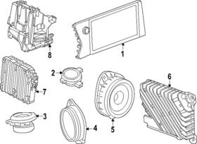 84578226 Gm Genuine Inst Panel Speaker