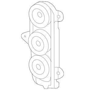 84782193 Gm Genuine Rear Driver Side Door Upper Speaker