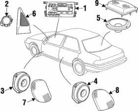 90439410 Gm Genuine Speaker Grille