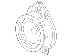 42647321 Gm Genuine Parts Radio Windshield Side Garnish Molding Speaker