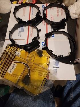 Sp-4568 Gm Speaker Adapters For 6.5 Inch Speakers With Wiring Harness 2-pair Set