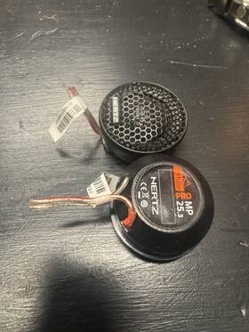 Hertz 018823132565 Mp 25.3 Mille Pro 29mm 1.14ftft Tetolon Fiber Soft Dome Tweeter Set A Pair