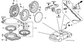 39175-sr8-j00 Honda Genuine Spacer R Rear Speaker 6.5 In 39175-sr8-j00 Honda Genuine Spacer R Rear Speaker 6.5 In