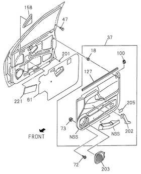 8-97393-693-1 Honda Genuine Grille Speaker Left-hand