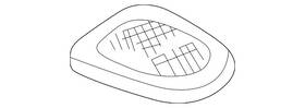 84568-s82-a00zb Honda Genuine Grille Assembly L Speaker Nh284l Light Quartz Gray 84568-s82