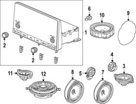 8a420-3v0-a01 Honda Genuine Speaker