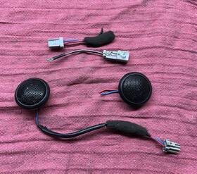 Tst709 Honda 96-00 Civic Tweeters Front Door Speaker Pair - Oem Factory With Wire Harness