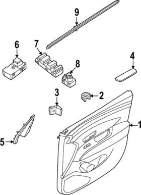 87660-cw000-nnb Hyundai Genuine Corner Trim