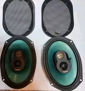 693i Infinity Kappa 6x9 Speakers Vintage Old Skool Ice Green