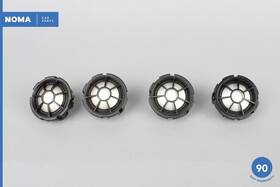 8x2318808cb Jaguar 09-12 Xf X250 Front And Rear Left Right Door Speaker Tweeter Set Of 4 Oem