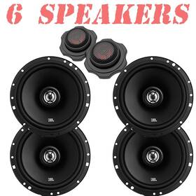 Club3412t Jbl 737558779279 4x Stage1621 6.5 Inch 2-way Car Audio Speakers And Tweeters 150 Watts