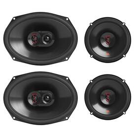 9637f Jbl 737558780145 Stage3 627f 6.5 Inch And 6x9 Front Rear Car Speaker Bundle Qty 4