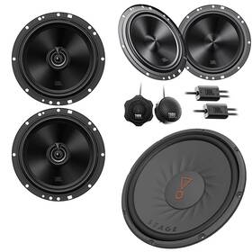 Jbl 737558783894 Stage 6.5 Inch 2-way Component Speakers And 10 Stage102 Subwoofer Bundle