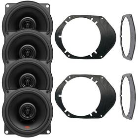 Jbl 744553211680 4 Stage 2 Series 210w 5.25 Inch Speakers And 6x8 Adapters For 1997-2014 F-150