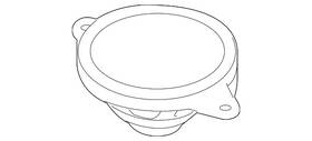 96320-2p000u Kia Genuine Inst Panel Speaker