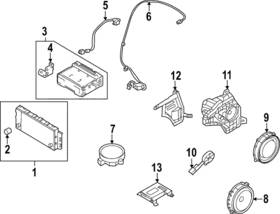96330-p1200 Kia Genuine Front Dr Speaker