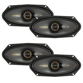 251ksc41004 Kicker 51ksc41004 4x10 Inch 150w 4-ohm 2-way Thin-mount Car Audio Speakers Qty 4