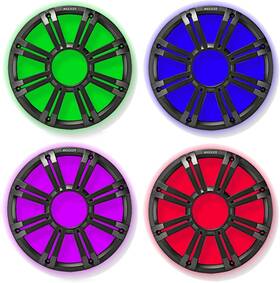 45kmg10c Kicker Marine Boat 10 Inch Subwoofer Charcoal Multi Color Light Sub Grill