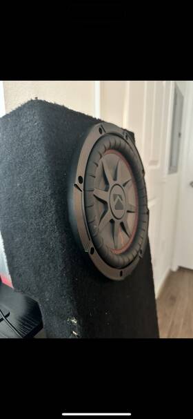 48cwr102 Kicker Two Ten Inch Subwoofers In An Enclosure
