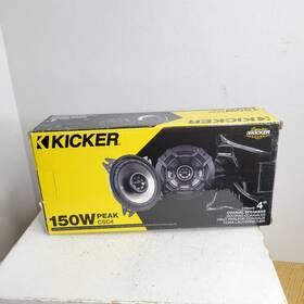 Ka46csc44 Kicker Csc4 Cs Series 4 Inch 2-way Car Coaxial Speakers 4-ohm 50w Rms 150w Peak