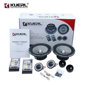 C01960001 Kuerl 6.5ftft 2-way Component Car Audio Speakers 140w With Crossover And 3db Treble Control