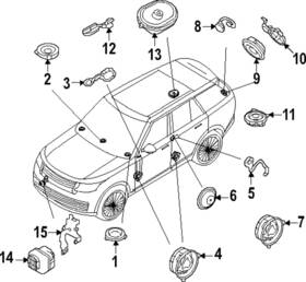 Lr174260 Land-rover Genuine Speaker