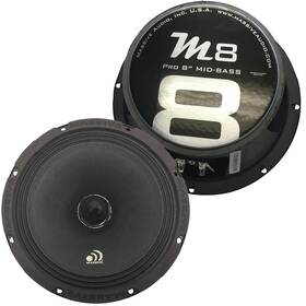 M8xltwo Massive Audio 2 M8xl 8 Inch 8-ohm Pro Midrange Component Speakers 1 Pair