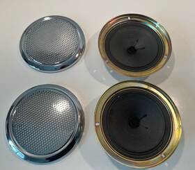 Fs-201 Mekka Vintage 70s Car Stereo Door Mount Speakers 6.5 Inch Nom 5w/8w Japan