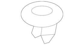 000-993-29-60 Mercedes-benz Genuine Door Trim Panel Retainer