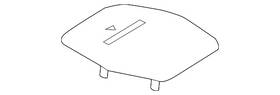 166-680-13-18-9051 Mercedes-benz Genuine Speaker Grille