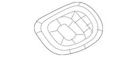 167-690-15-12-8t92 Mercedes-benz Genuine Cover Trim