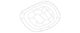 167-690-16-12-8t92 Mercedes-benz Genuine Cover Trim